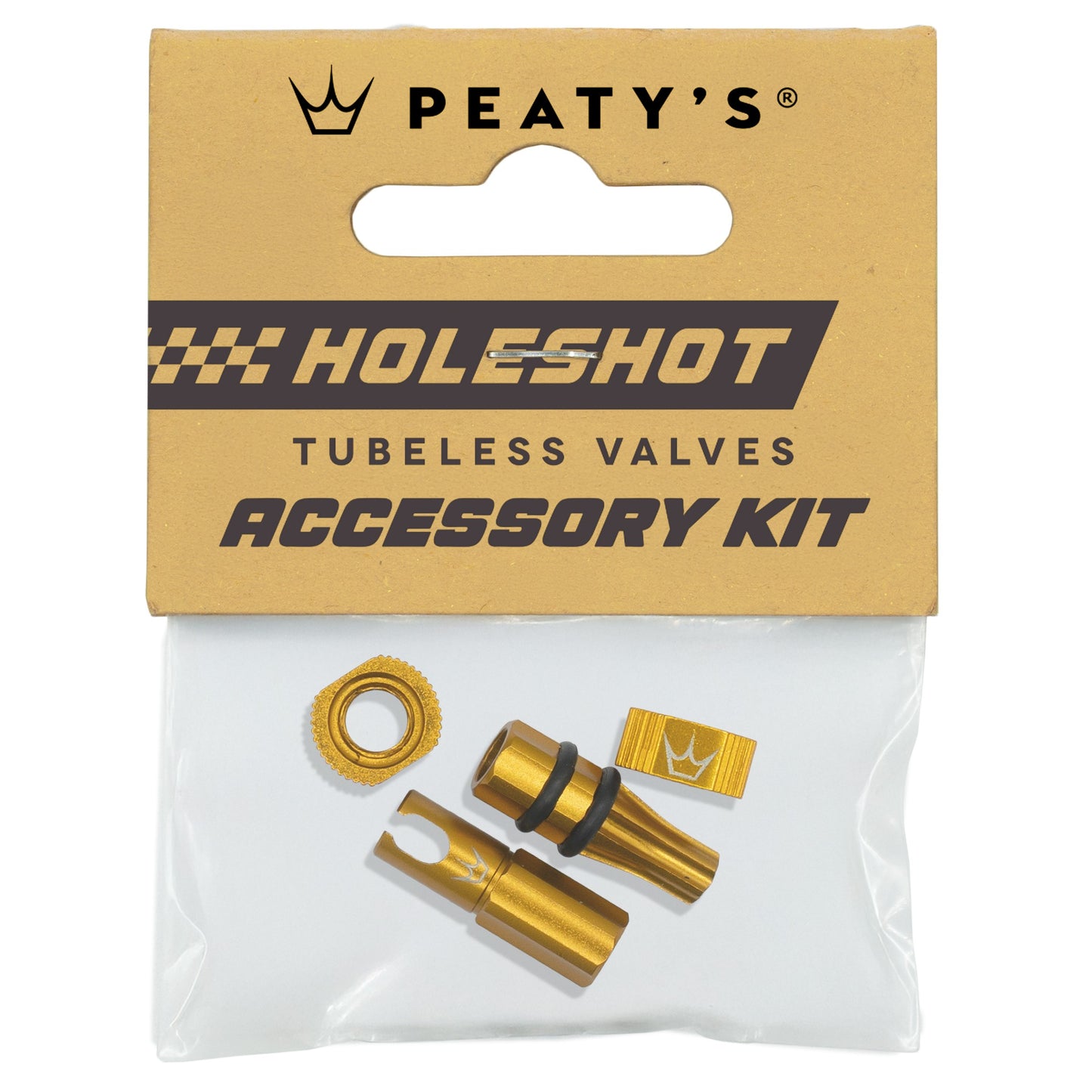 PEATY'S HOLESHOT FAST FLOW Gold Valve Caps and Nipples Kit