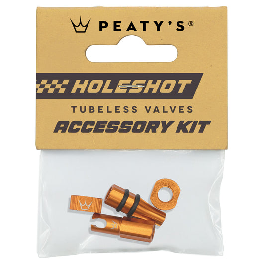 PEATY'S HOLESHOT FAST FLOW Orange Valve Caps and Nipples Kit