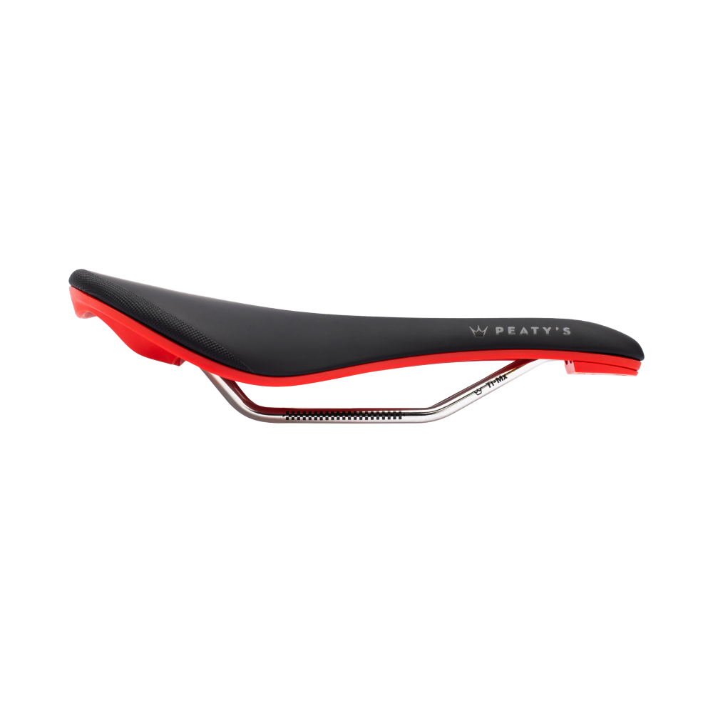 Selle PEATY'S Monarch Rails Titane Rouge