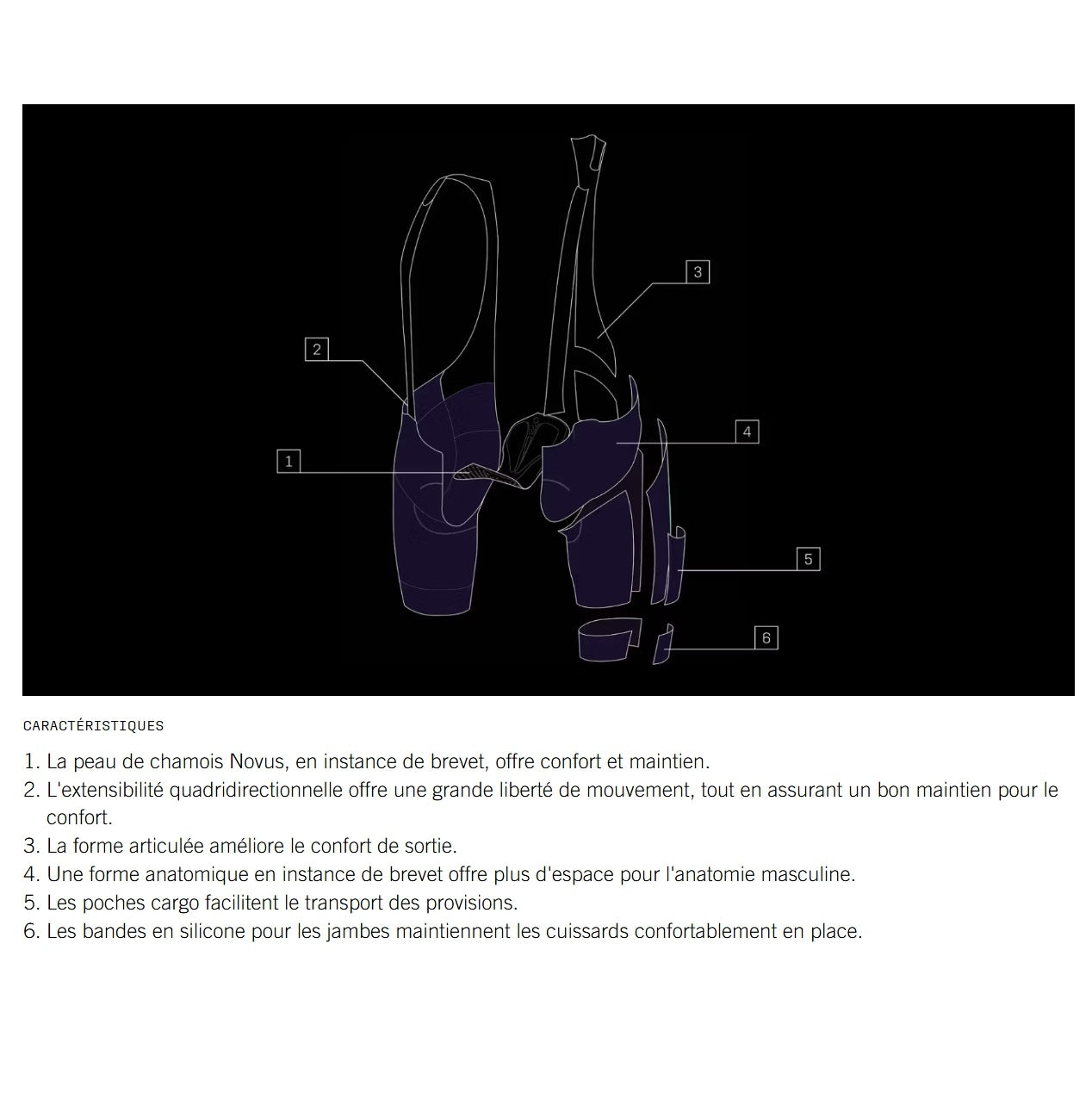 POC CADENCE CARGO Bib Tight Black