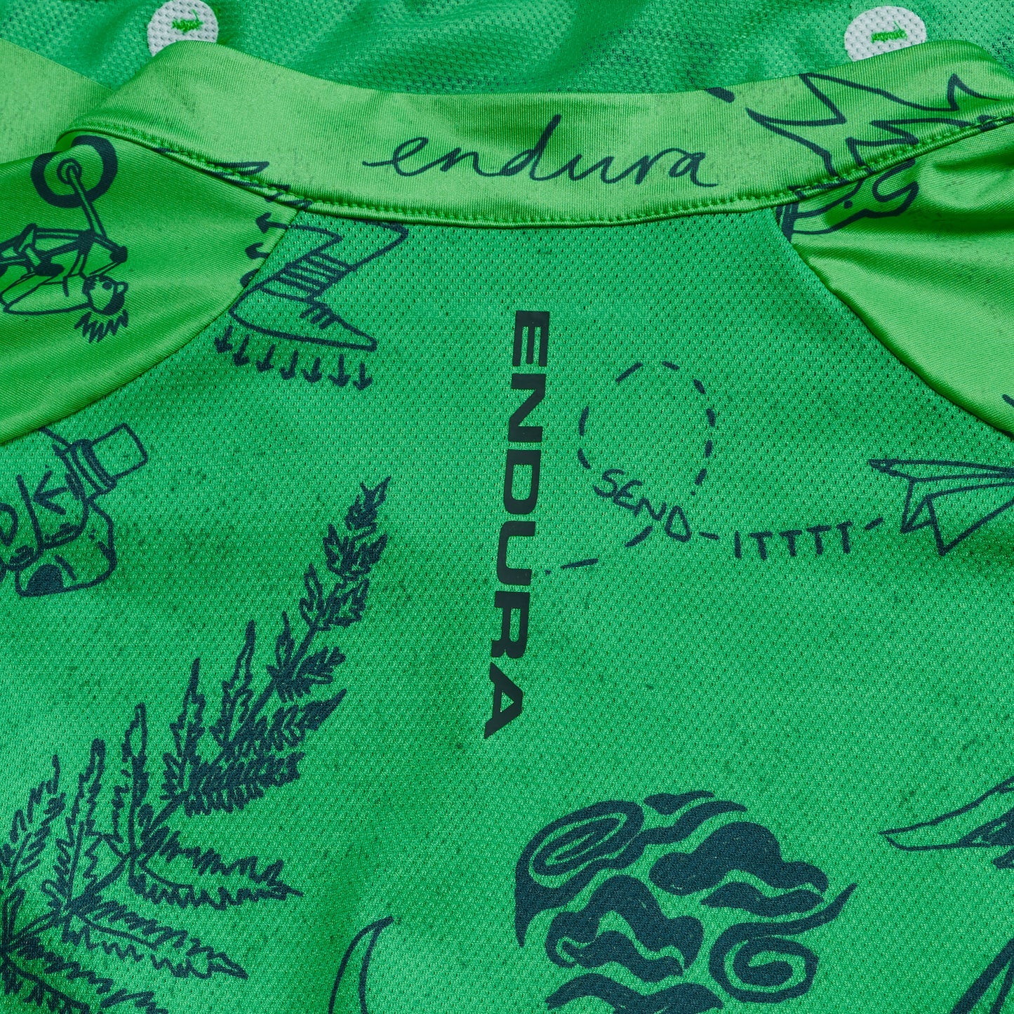 ENDURA PRO SL PRINT Short Sleeve Jersey Green