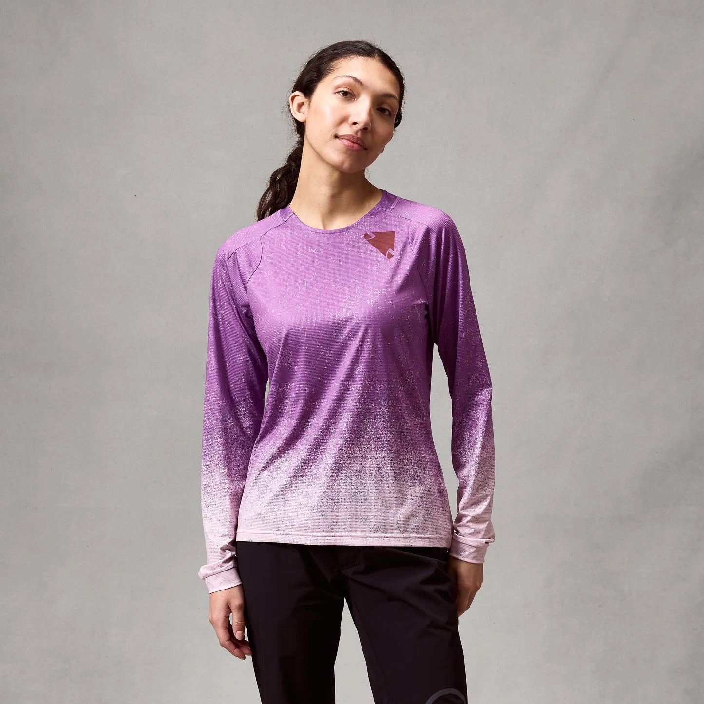 Women's ENDURA SINGLETRACK PRINT ENP Long Sleeve Purple Jersey