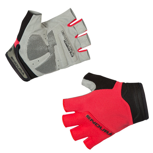 ENDURA HUMMVEE PLUS Junior Camo Short Gloves Red