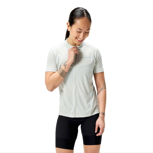 Women's ENDURA LOOP ZIPPED Short Sleeve Jersey Grey