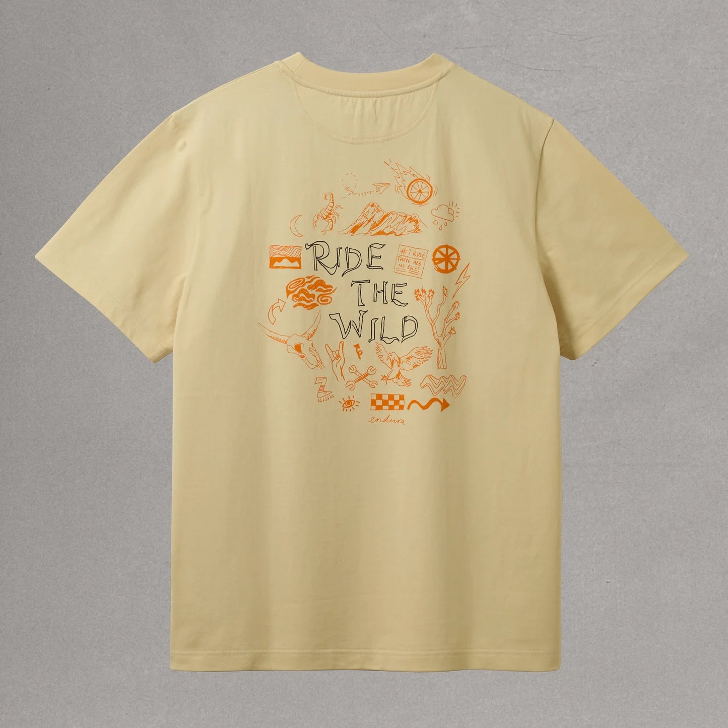 ENDURA RIDE THE WILD GRAPHIC Sand T-Shirt