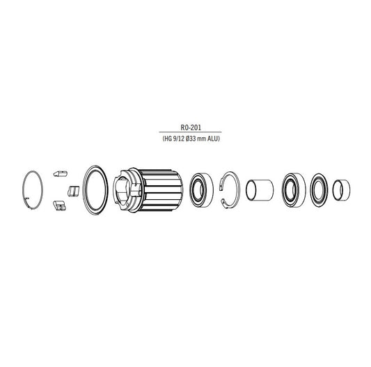 FULCRUM Type Shimano 10/11-speed Aluminum Freewheel Body #R0-201