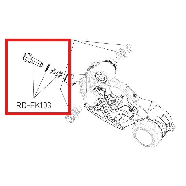 CAMPAGNOLO EKAR REAR DERAILLEUR Spring and Adjustment Screw Kit