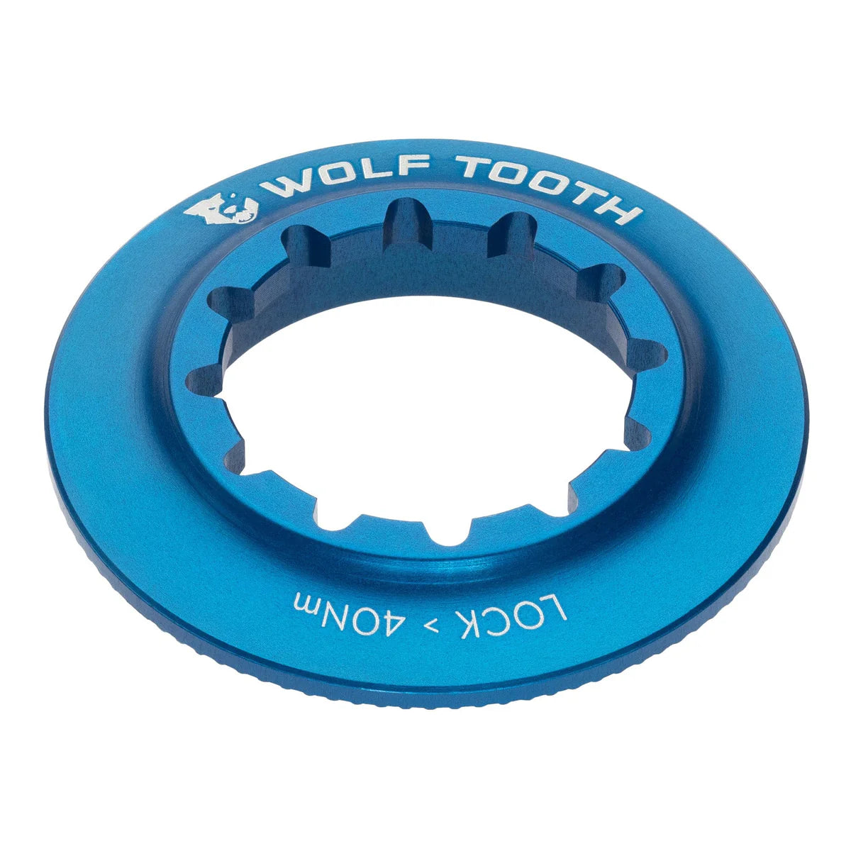 WOLF TOOTH Blue Internal Centerlock Nut