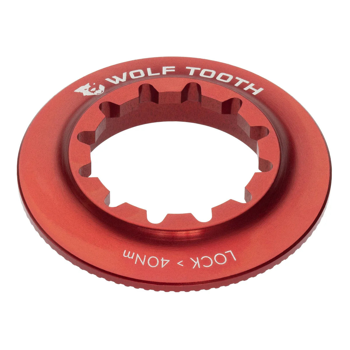 WOLF TOOTH Red Internal Centerlock Nut