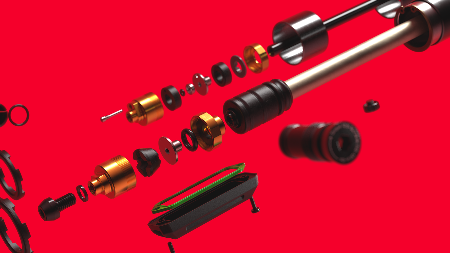 ROCKSHOX BOXXER ULTIMATE CHARGER 3.2 RC2 29' Fork Axle 20x110mm Boost Red