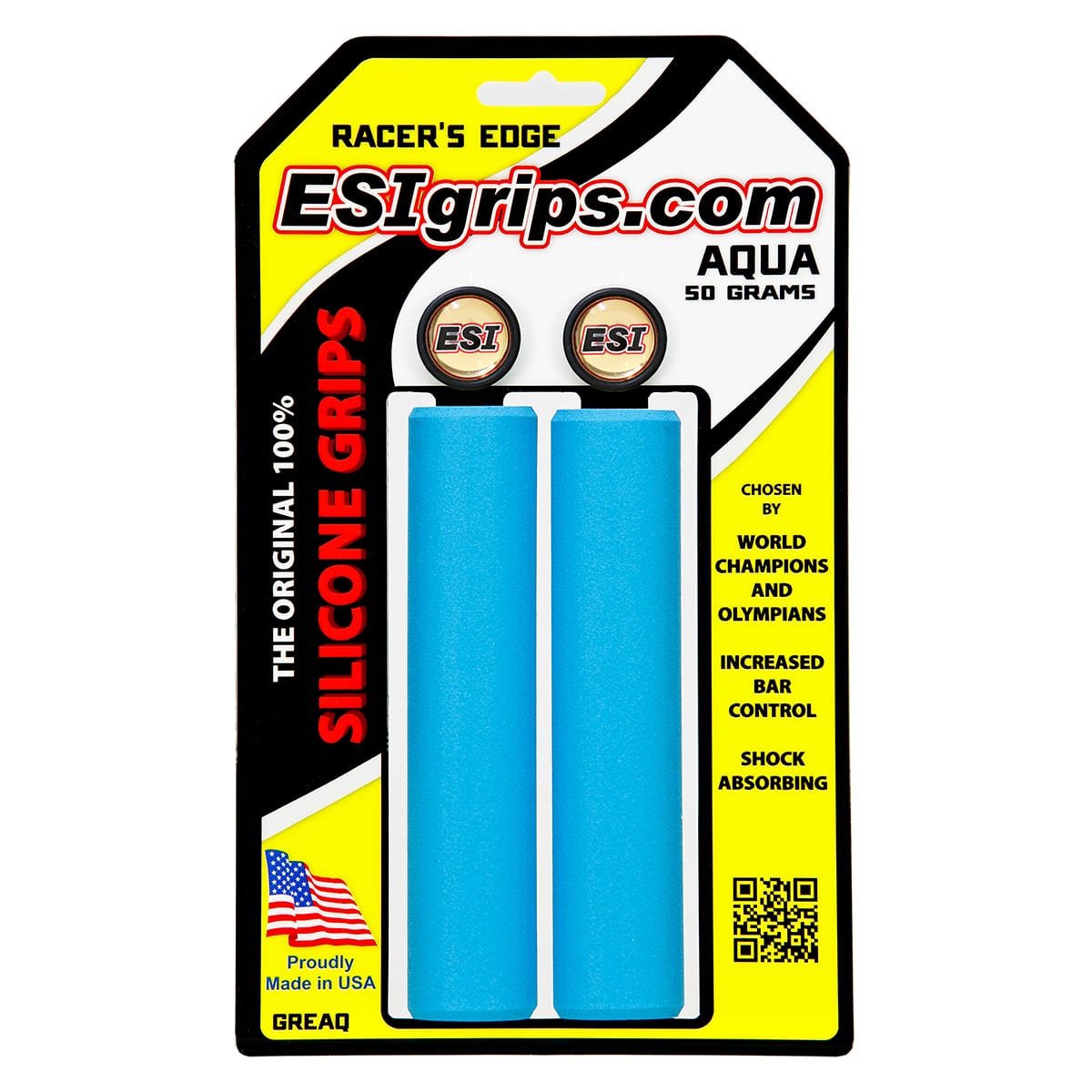 ESI RACER'S EDGE 130 mm Sky Blue Grips