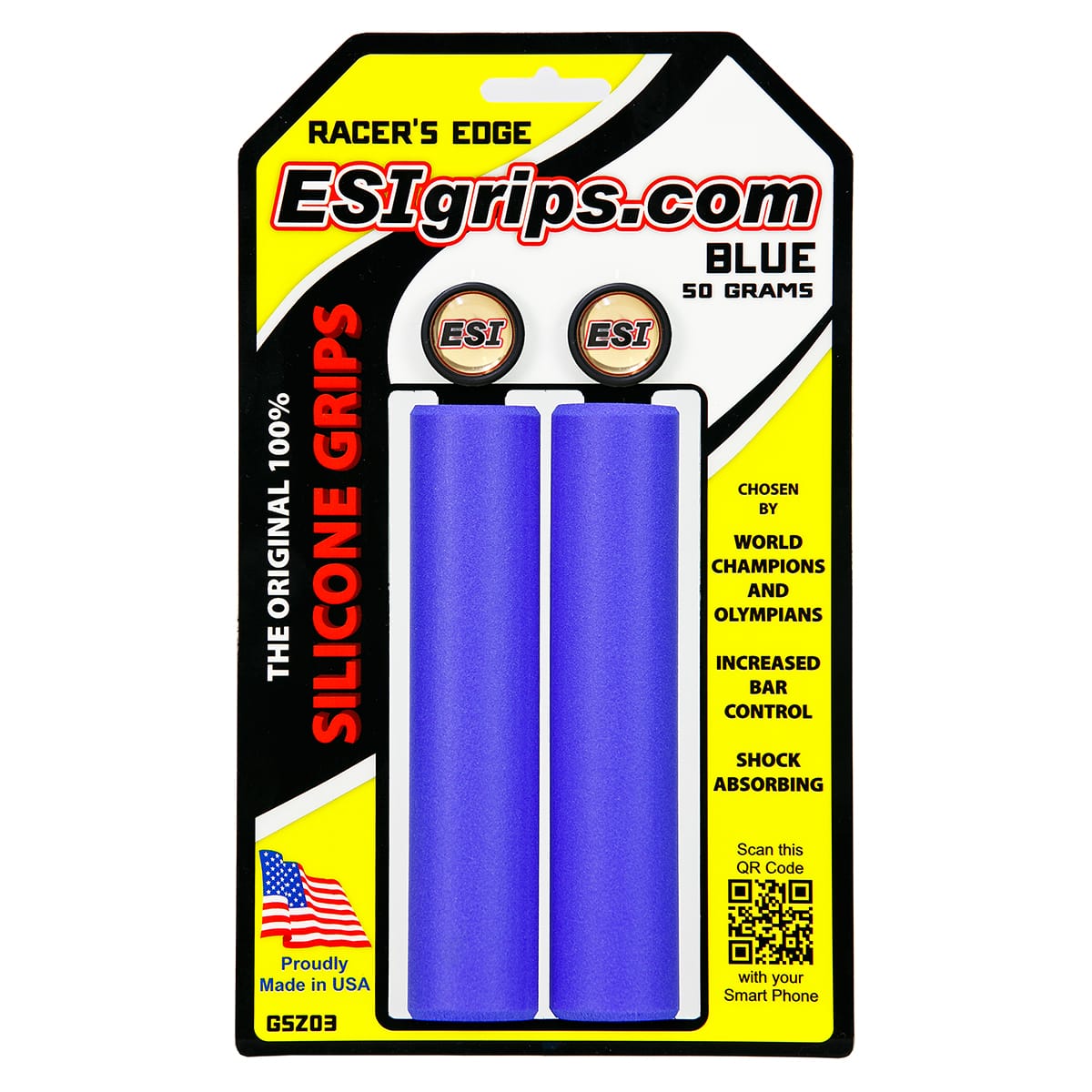 Grips ESI RACER'S EDGE 130 mm Blue