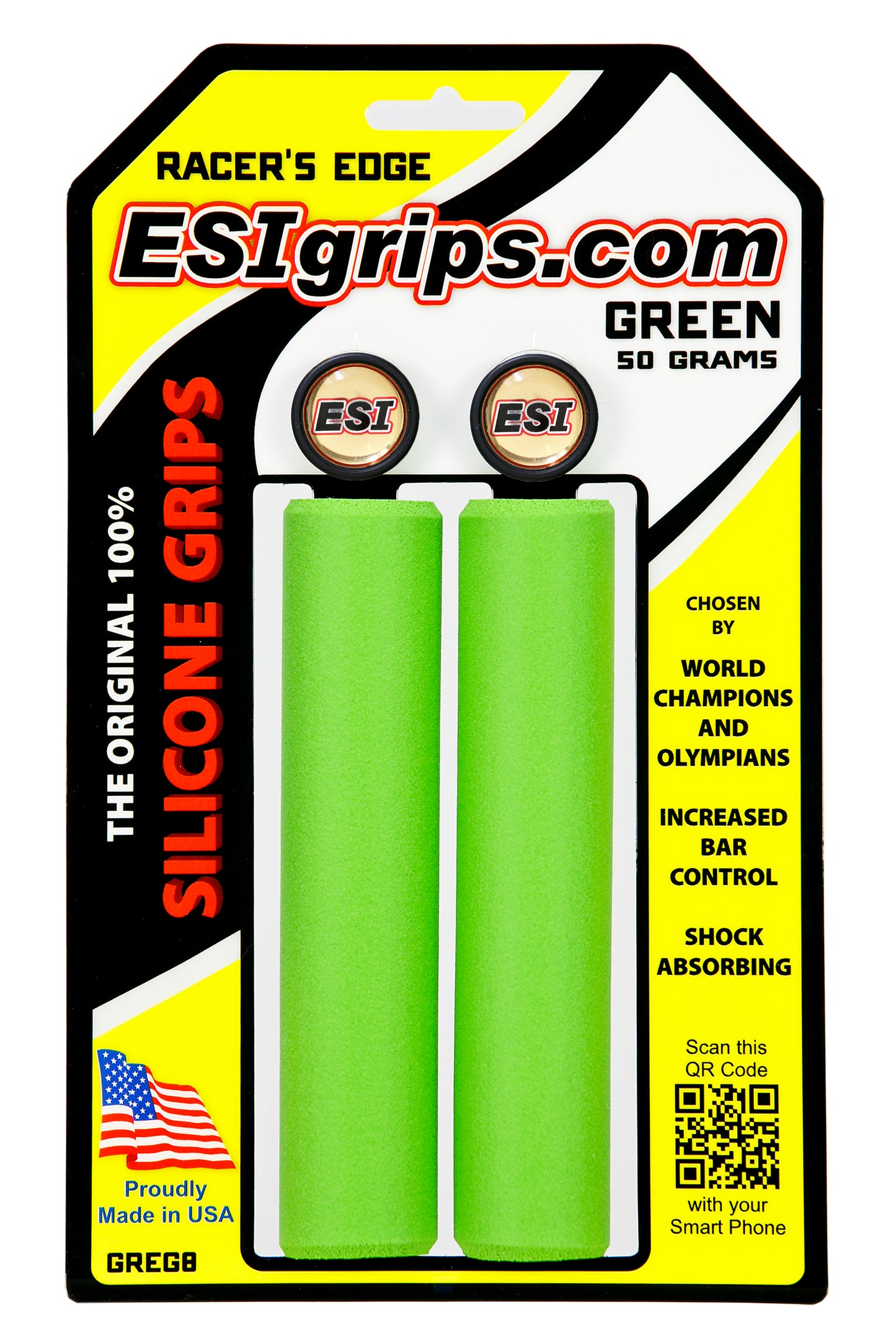 Grips ESI RACER'S EDGE 130 mm Green