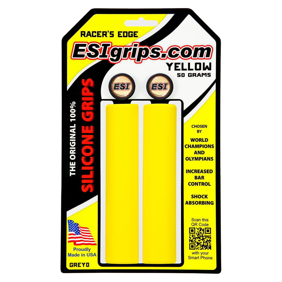 Grips ESI RACER'S EDGE 130 mm Yellow