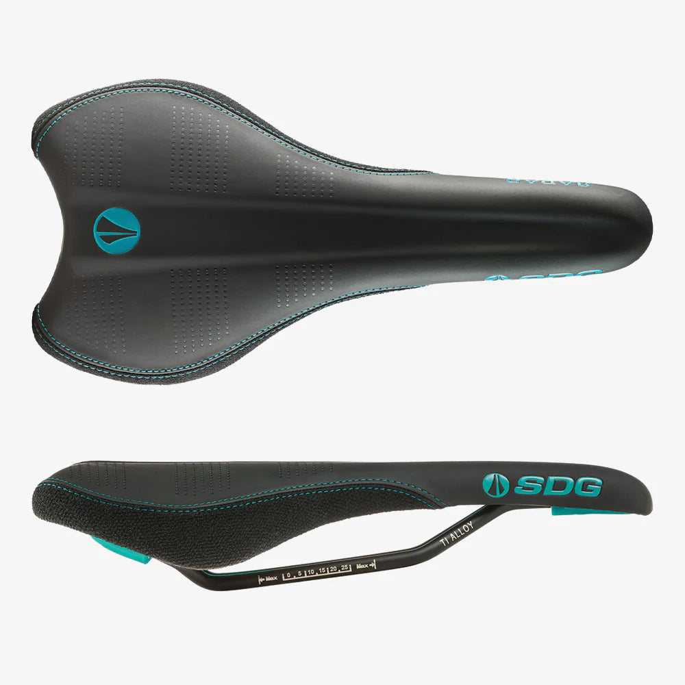 Saddle SDG RADAR MTN Rails Cro-Mo Black/Turquoise