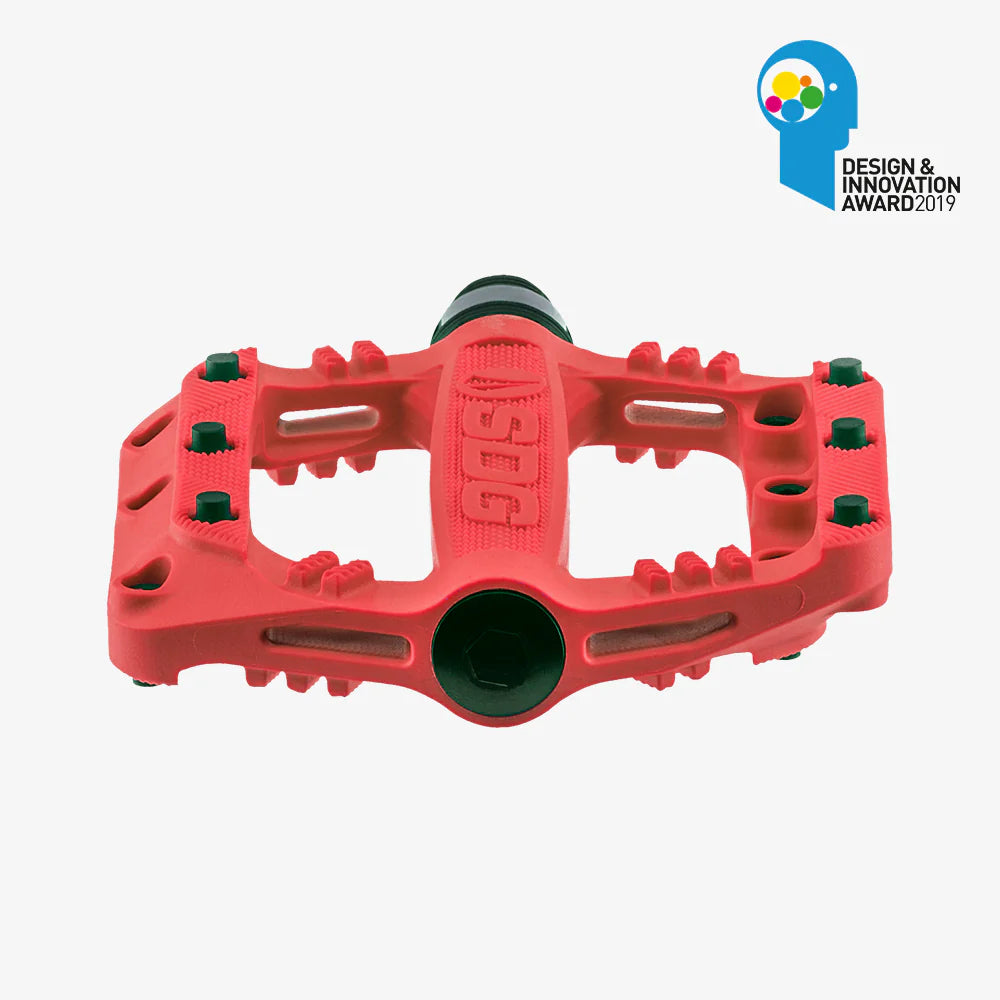 SDG SLATER Junior red flat pedals