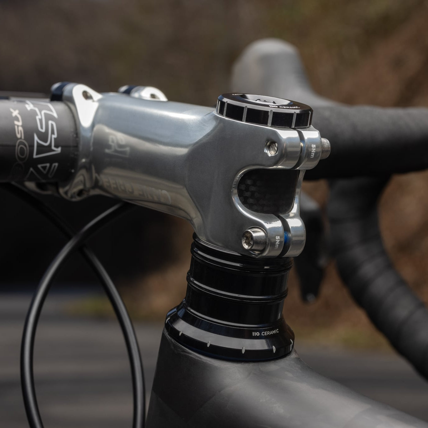 Headset CANE CREEK 110 Ceramic Tapered , 1 1/8"-1.5", IS41/28.6/H9 | IS52/40, black/silver