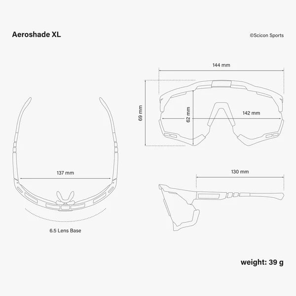 Goggles SCICON AEROSHADE XL Black Iridium Blue