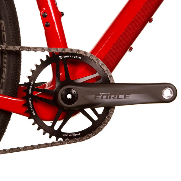 WOLF TOOTH DROP-STOP ST GRAVEL DM 8 Screw Sram Black Mono chainring