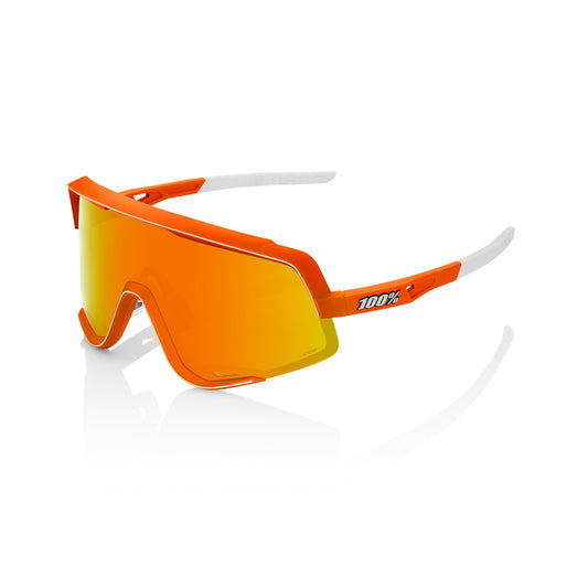 100% GLENDALE Soft Tact Neon Orange Hiper Mirror Red Goggles