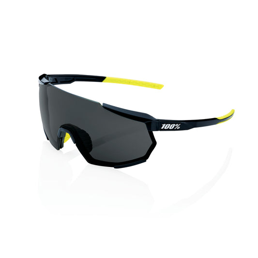 100% RACETRAP 3.0 Gloss Black Smoke Lens Goggles