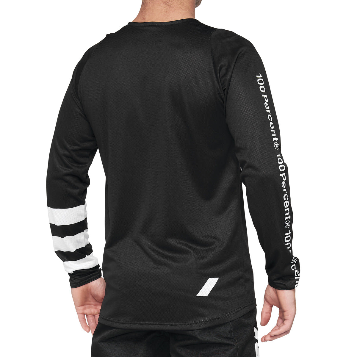 100% R-CORE Long Sleeve Jersey Black/White