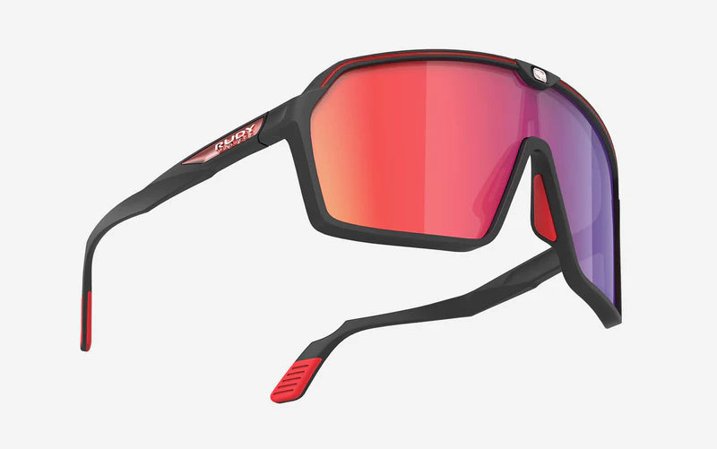 Glasses RUDY PROJECT SPINSHIELD Black Lenses RP Optics Multilaser Red
