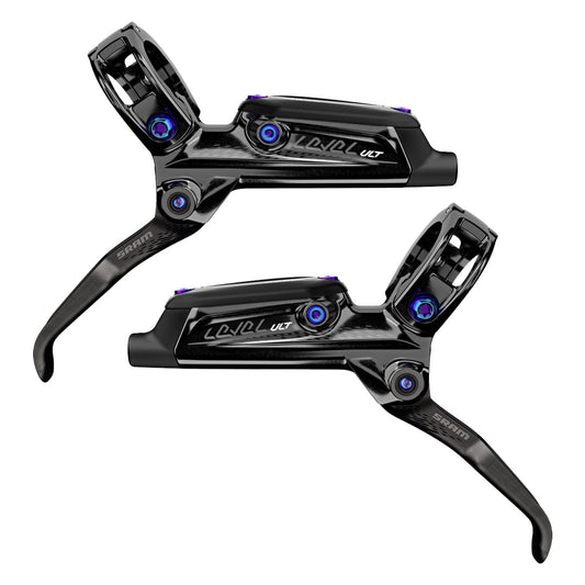 Pair of SRAM LEVEL ULTIMATE Discless Organic Brakes Black / Rainbow