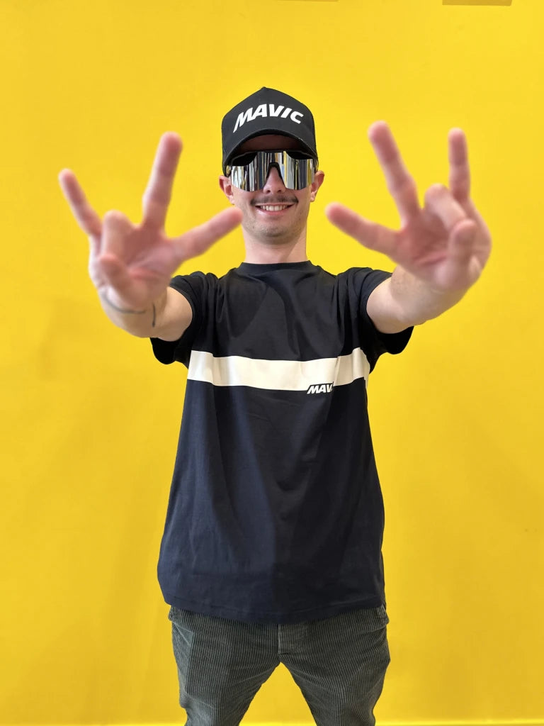 MAVIC CORPORATE STRIPE T-Shirt Black