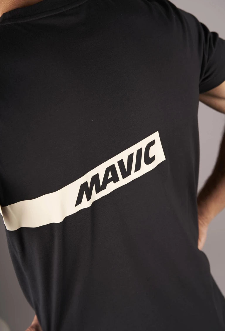 MAVIC CORPORATE STRIPE T-Shirt Black
