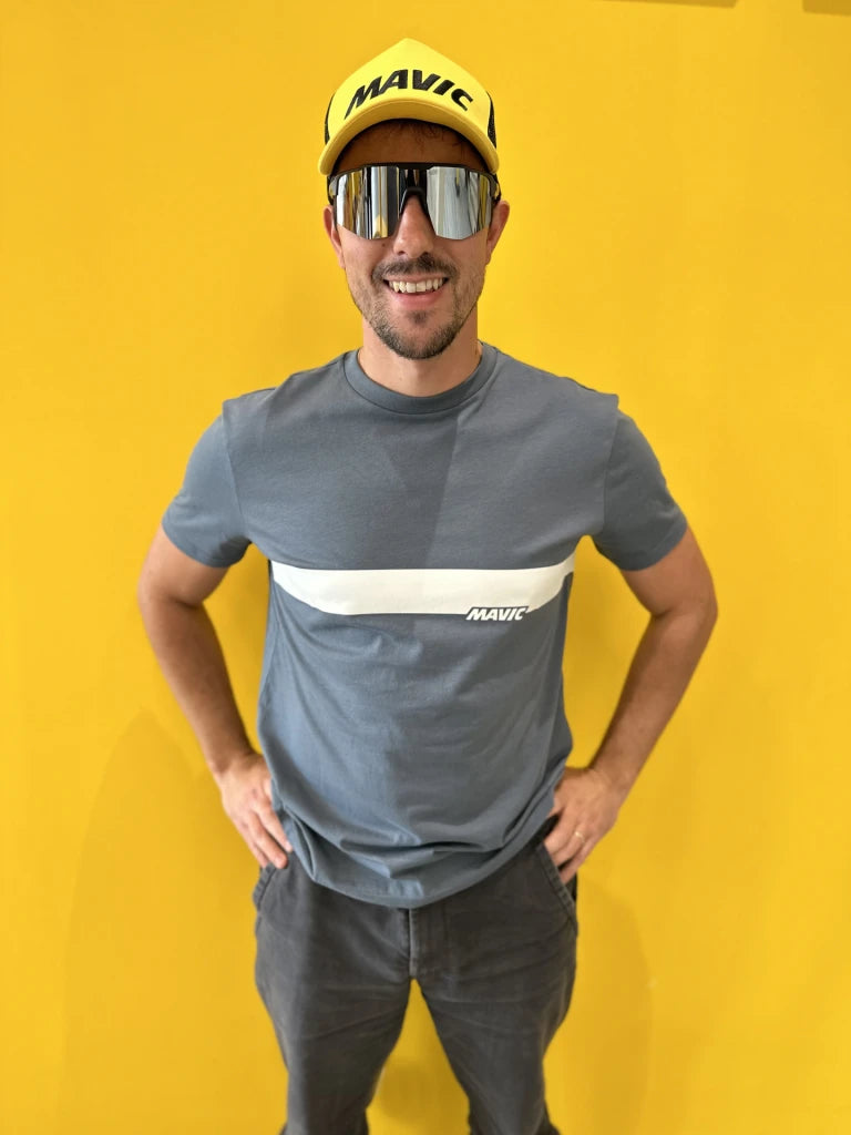 MAVIC CORPORATE STRIPE T-Shirt Blue