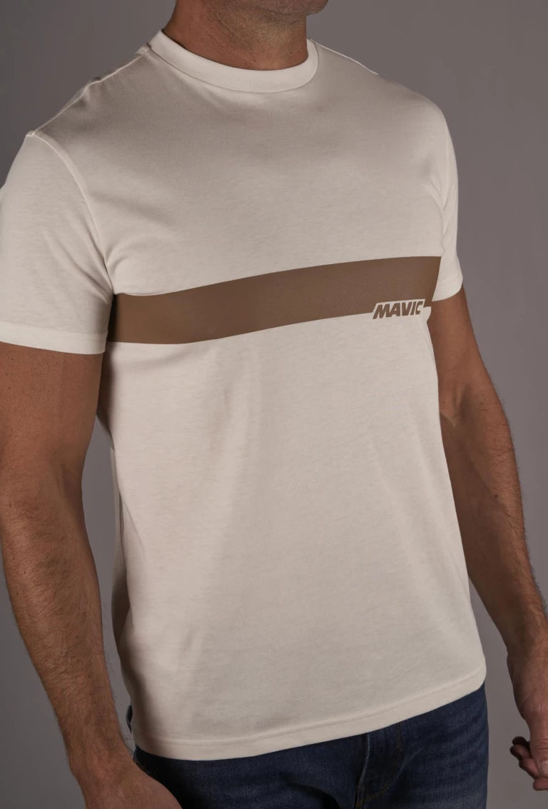 MAVIC CORPORATE STRIPE T-Shirt White