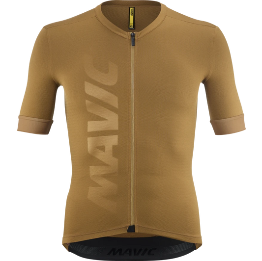 MAVIC AKSIUM Short Sleeve Brown Jersey