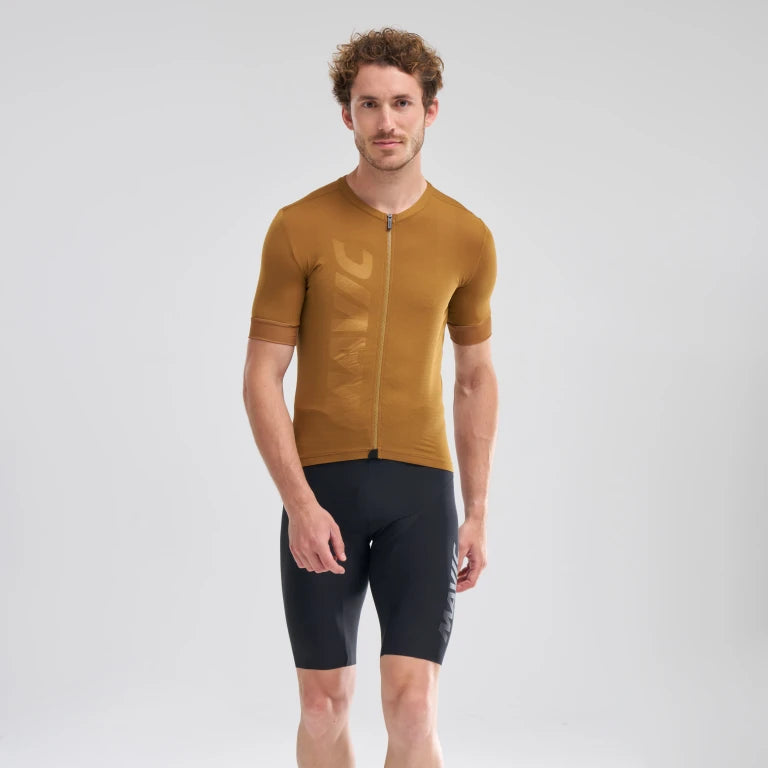 MAVIC AKSIUM Short Sleeve Brown Jersey