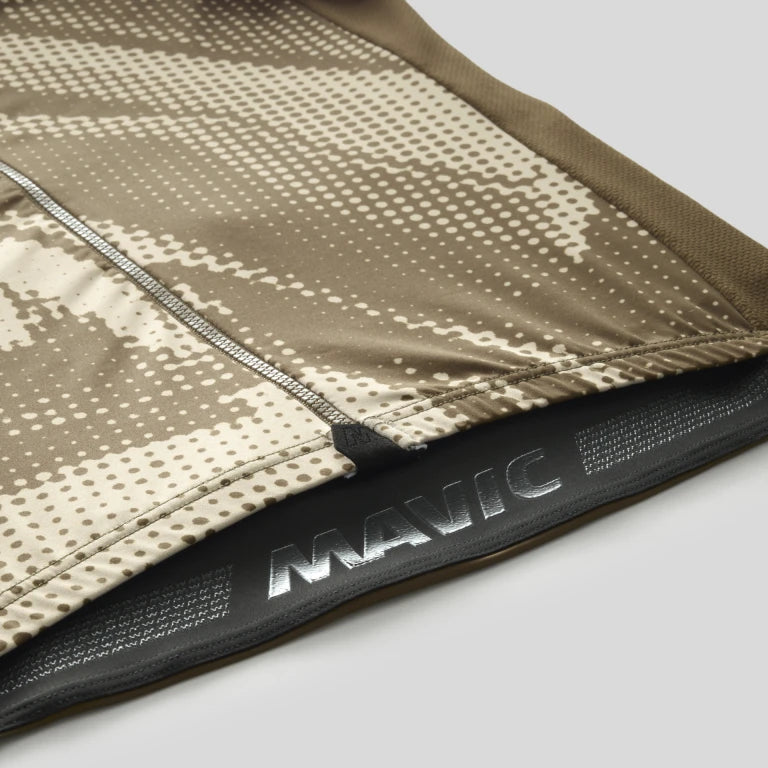 MAVIC AKSIUM GRAPHIC Short Sleeve Jersey Beige/Brown