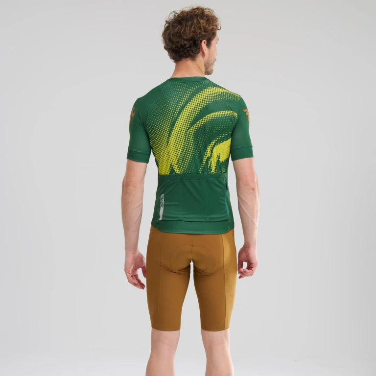 MAVIC AKSIUM GRAPHIC Short Sleeve Jersey Green/Yellow