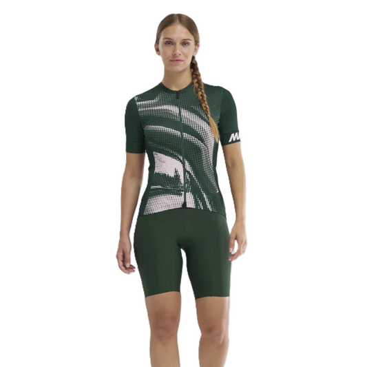 MAVIC AKSIUM GRAPHIC Short Sleeve Ladies Jersey Khaki/ Pink