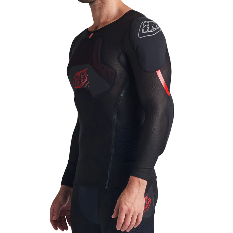 TROY LEE DESIGNS STAGE GHOST D3O Protective T-Shirt Long Sleeve Black