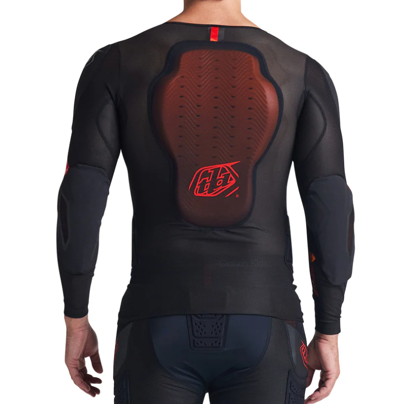 TROY LEE DESIGNS STAGE GHOST D3O Protective T-Shirt Long Sleeve Black