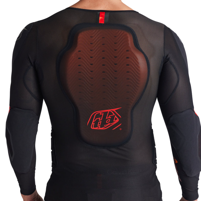 TROY LEE DESIGNS STAGE GHOST D3O Protective T-Shirt Long Sleeve Black