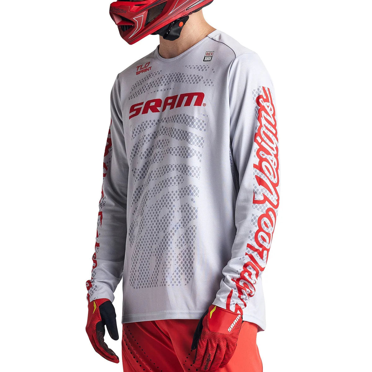 TROY LEE DESIGNS SPRINT SRAM Long Sleeve Jersey White