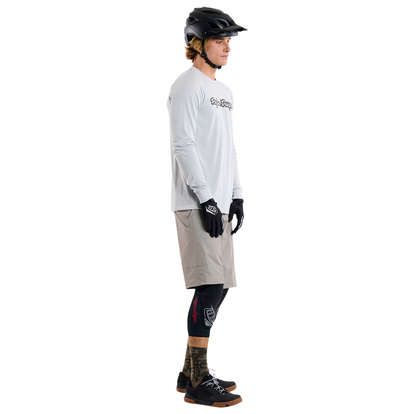TROY LEE DESIGNS SKYLINE RIDE TEE SIGNATURE Jersey Long Sleeve Grey 2025