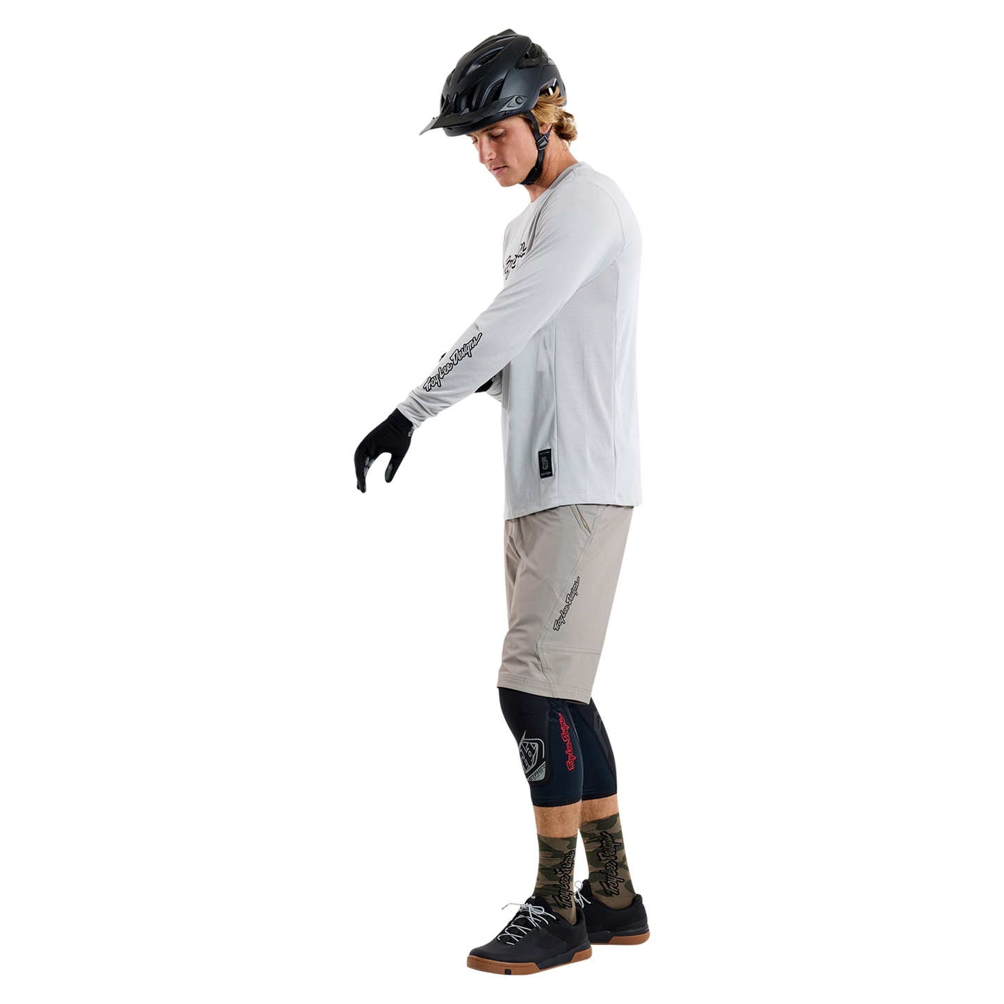 TROY LEE DESIGNS SKYLINE RIDE TEE SIGNATURE Jersey Long Sleeve Grey 2025