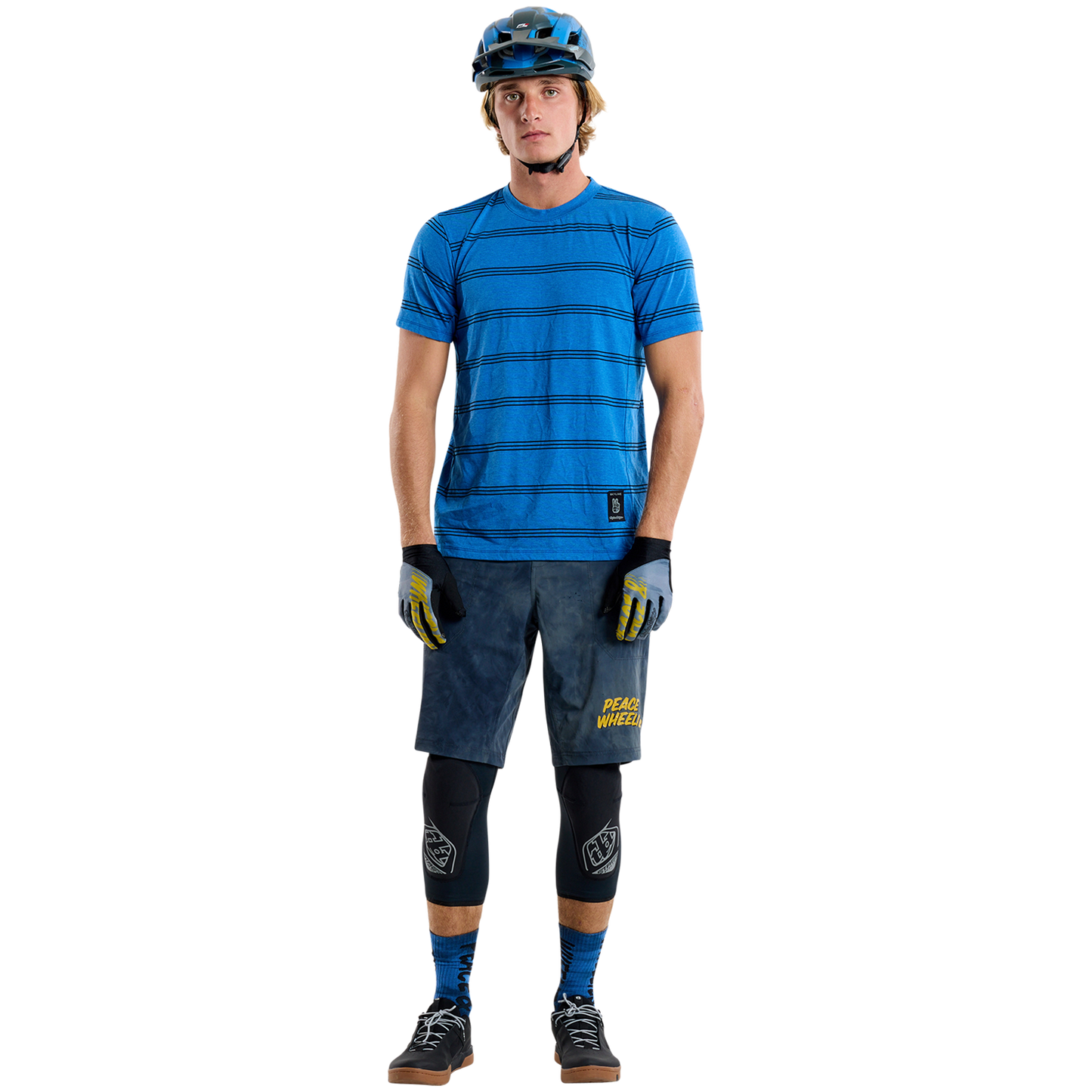 TROY LEE DESIGNS SKYLINE RIDE TEE WASH OUT Jersey Short Sleeve Blue 2025
