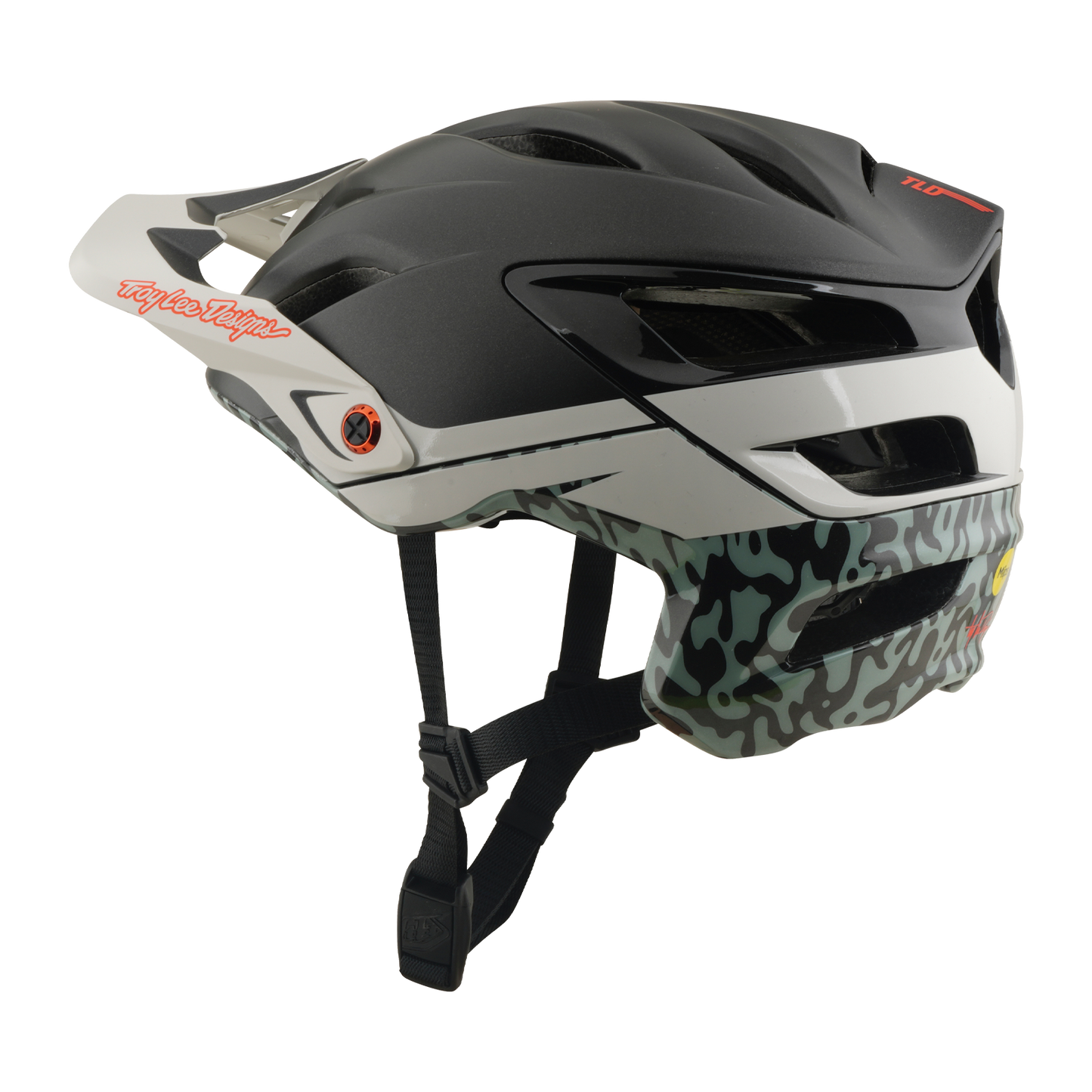 MTB helmet TROY LEE DESIGNS A3 MIPS HALO PUMICE Charcoal/White