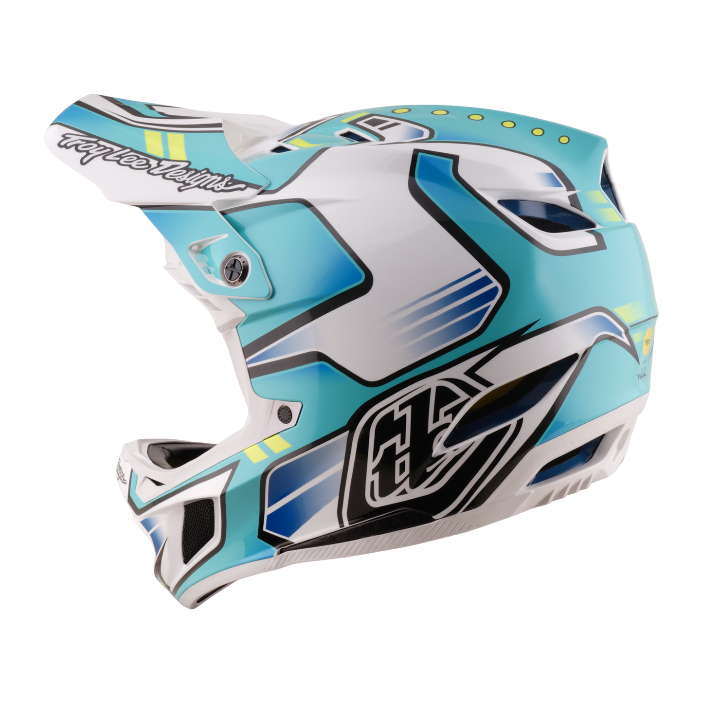 MTB Helmet TROY LEE DESIGNS D4 COMPOSITE MIPS CREST REAL Green