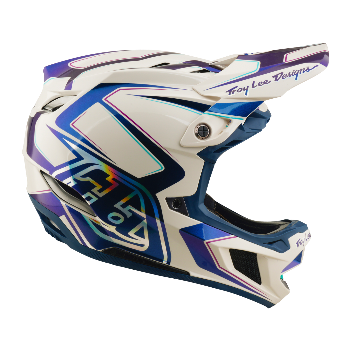 MTB helmet TROY LEE DESIGNS D4 COMPOSITE MIPS FLARED White