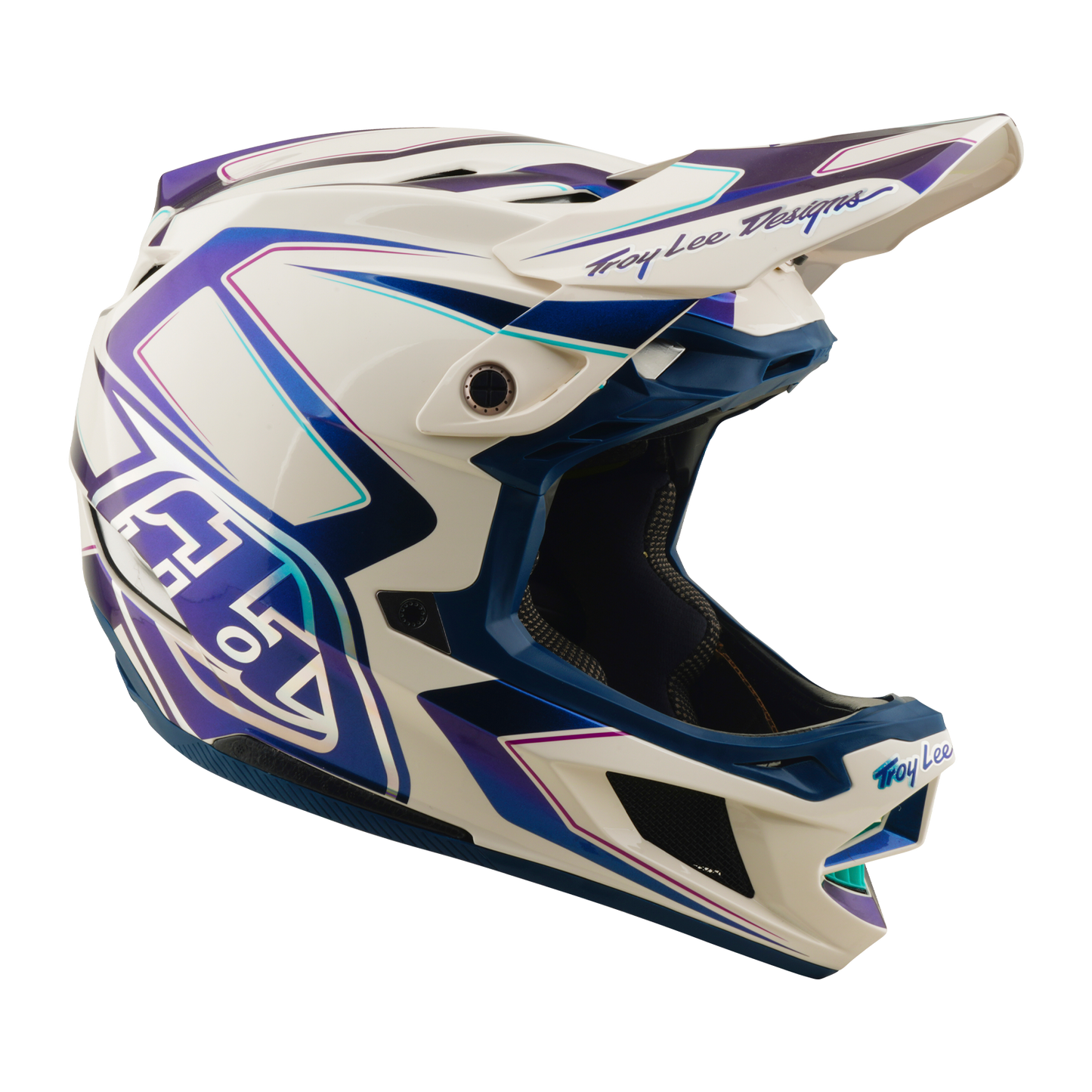 MTB helmet TROY LEE DESIGNS D4 COMPOSITE MIPS FLARED White