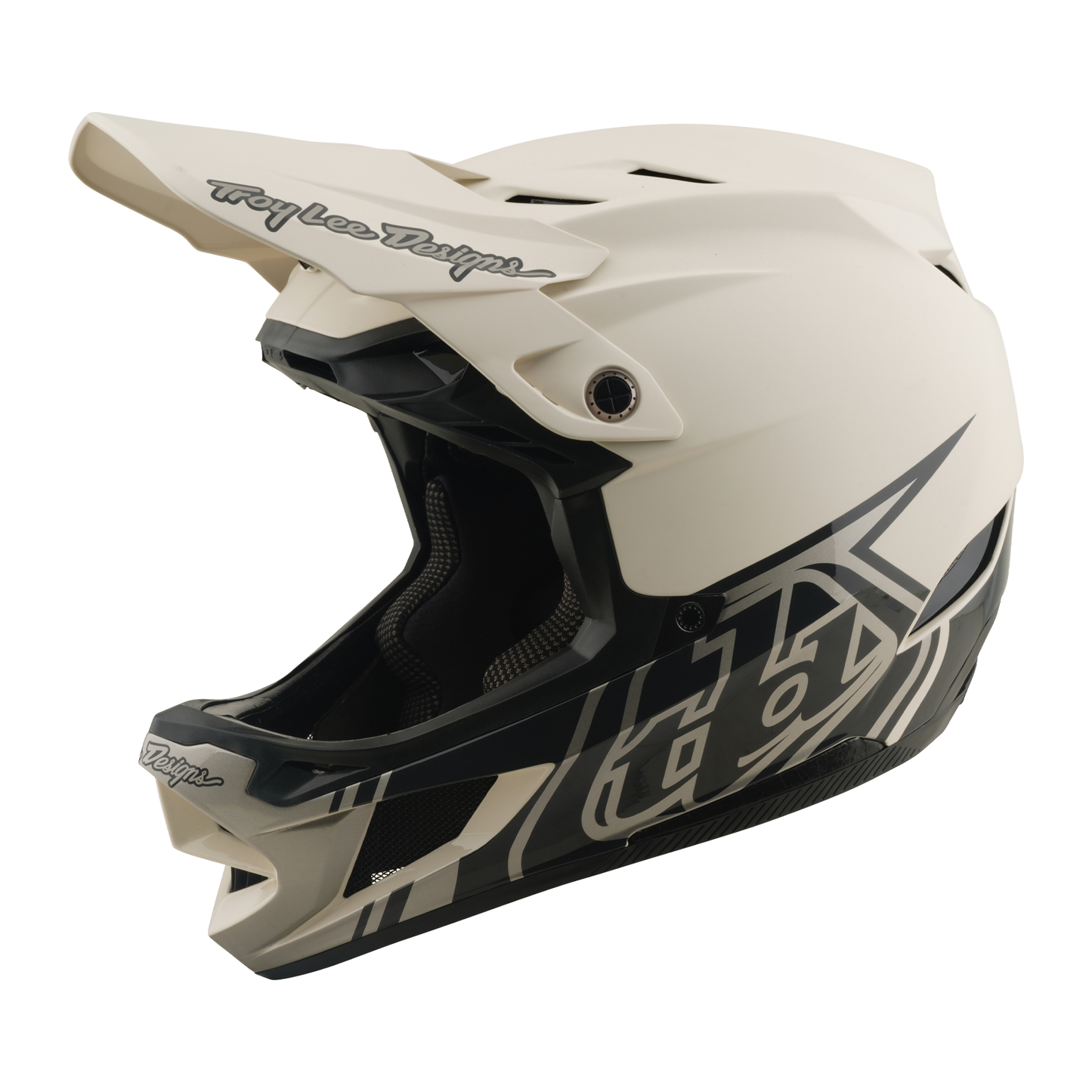 MTB helmet TROY LEE DESIGNS D4 COMPOSITE MIPS STEALTH PUMICE White