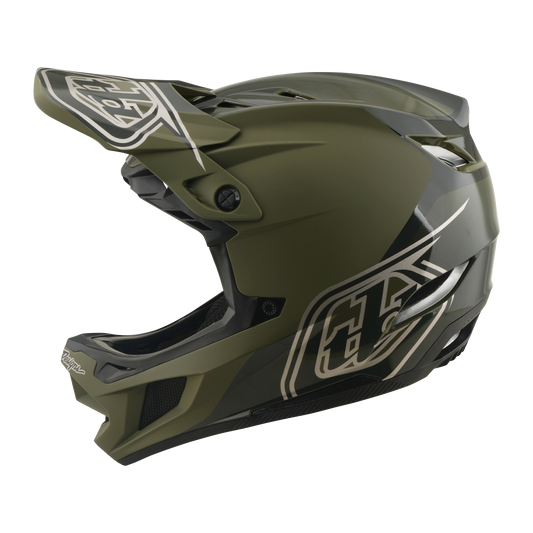 MTB Helmet TROY LEE DESIGNS D4 POLYACRYLITE MIPS SHADOW BEETLE Khaki